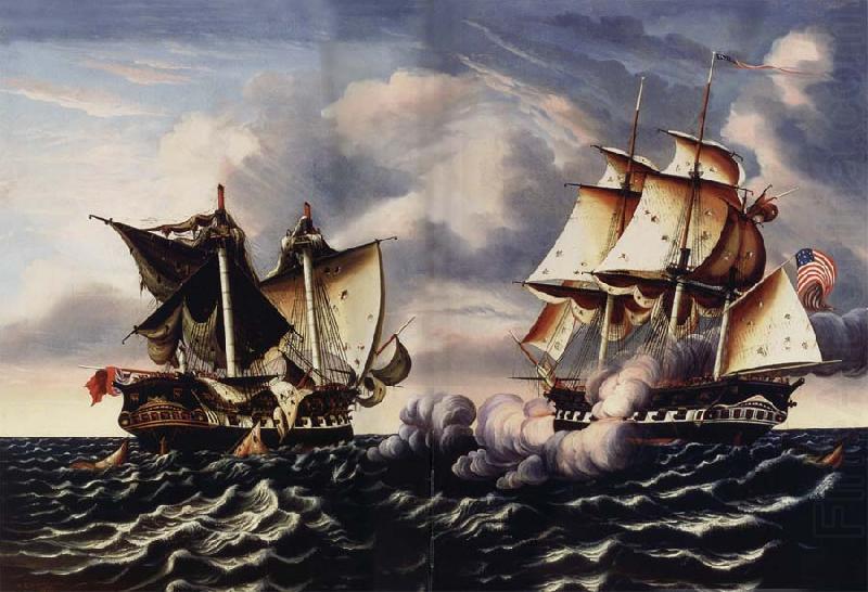 Capture of H.B.M.Frigate Macedonian by U.S.Frigate United States, Thomas Chambers